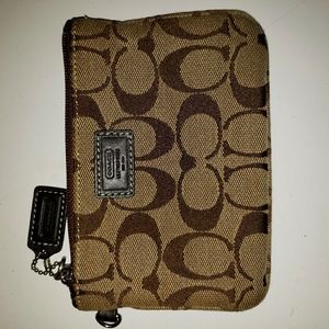 Coach purse tan/brown and wallet